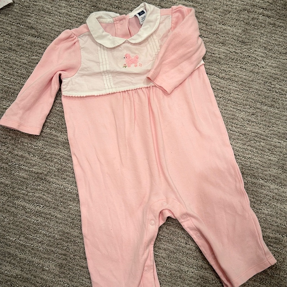 Janie & Jack Pink Poodle One Piece